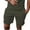 Army Green, variant on MIUOWANP Oversized Men's Elastic Waist Shorts Loose and Breathable Solid Color Drawstring Shorts Size XXXXL(16)Black