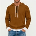 thumbnail image 2 of Frnrwgo Mens Hoodie Textured Knit Long Sleeve Loose Fit Casual Outdoor Top with Pockets, 2 of 4