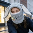 thumbnail image 2 of 5 Styles Fleece Winter Ski Hood Hat Windproof Full Face Coverage Foldable Machine Washable for Cycling Skiing Hiking Outdoor, 2 of 4