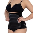 thumbnail image 2 of Faja Post Parto New Form Alta Tela Multilíneas Unitalla Negro, 2 of 4