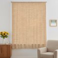 thumbnail image 3 of Brown Color Sheer Curtains 108 Inches Extra Long, Abstract Woven Texture Vintage Minimalist Light Filering Curtains, Privacy Drapes Simi Floor to Veiling Curtain for Living Room Window Treatment, 3 of 9