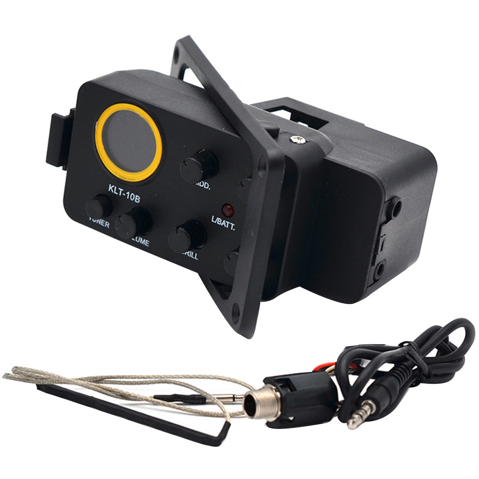 GUYUTING Acoustic Guitar Pickup 4 Band Equalization Preamp Sonic Clarity Wide Tonal Range For Studio Recording Live Performance Practice