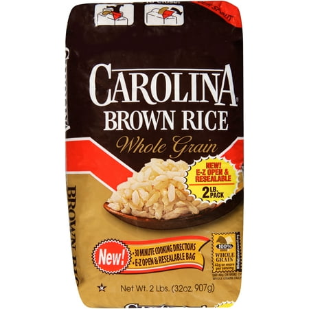 (3 Pack) Carolina Whole Grain Brown Rice 2lb