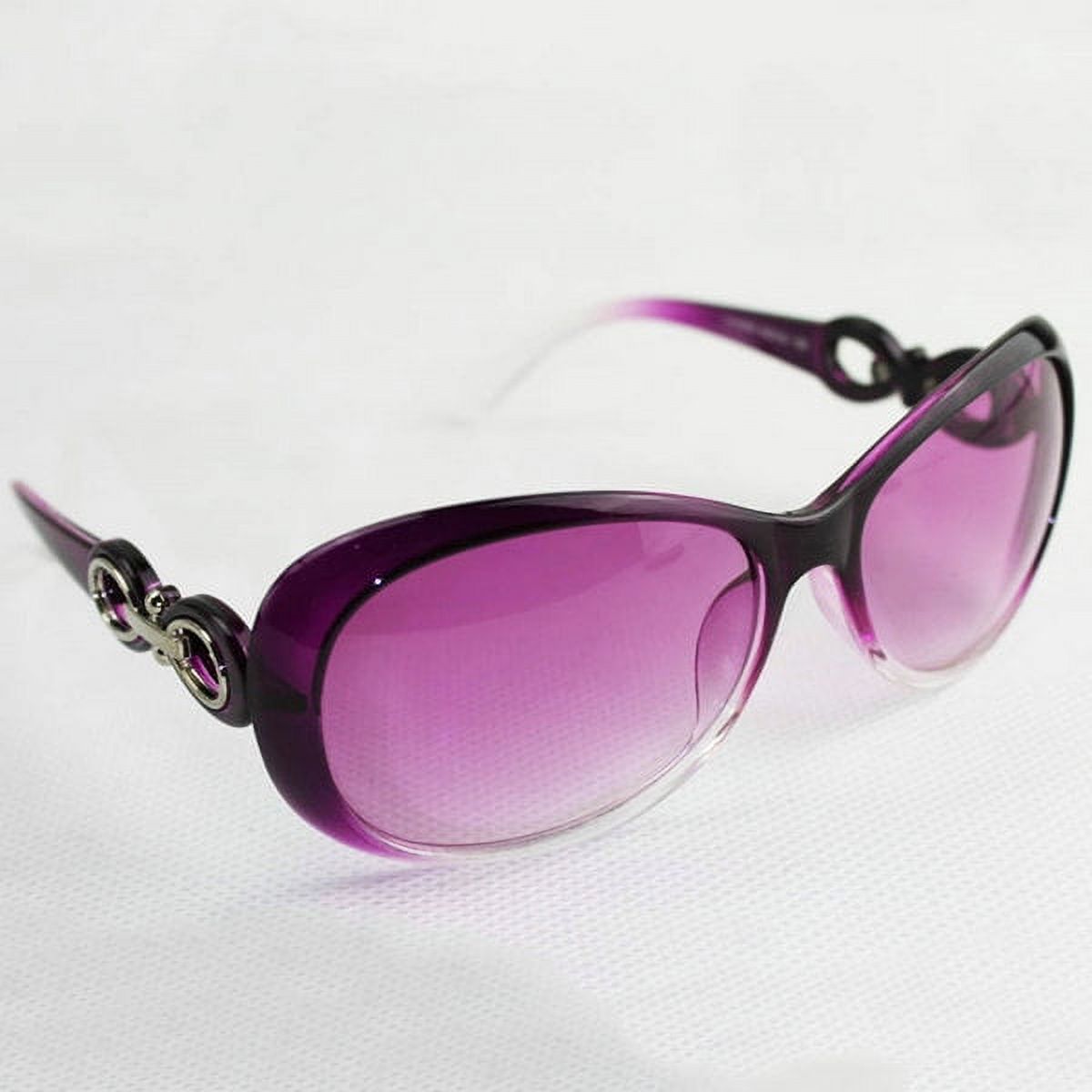 Women Retro Anti-UV Vintage Designer Polarized Sunglasses Elegant Oval Oversized Ladies - image 2 of 6