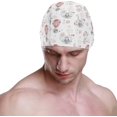 thumbnail image 2 of FYBTO Swimming Cap Watercolor Rabbit Unisex Adult FYBTO Polyester, 2 of 4