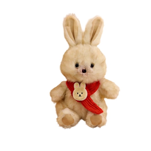 Juego de figuras de conejo de Pascua | Adornos de peluche suaves para niños | Bonita decoración navideña y regalo para niños y niñas | Centro de mesa primaveral para habitación infantil