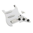 thumbnail image 3 of Pieza de repuesto para guitarra Hugo precableado cargado pastillas SSH placa raspadora duradera Blanco, 3 of 10