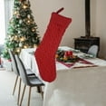 thumbnail image 3 of Christmas Stockings, Christmas Stocking with 3D Plush Gnomes Santa and Hanging Rope - Christmas Decorations Burlap Bags Party Home Decor, 3 of 5