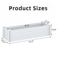 thumbnail image 4 of MAYEERTY 47×12 Weatherproof & Easy Install White PVC Rectangular Fence, 4 of 5