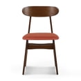 thumbnail image 3 of New Classic Furniture Morocco Wood Dining Chair in Orange (Set of 2), 3 of 9