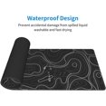 thumbnail image 3 of Topographic Contour Map XL Mouse Pad Gaming Extended Large Mousepad with Nonslip Rubber Base Stitched Edges Laptop Desk Pad Computer Keyboard Mouse Mat for Company Office Gamer, 3 of 6