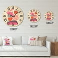 thumbnail image 4 of Designart 'Geometric Sun and Moon Shapes With Tropical Leaves' Modern Wood Wall Clock, 4 of 5