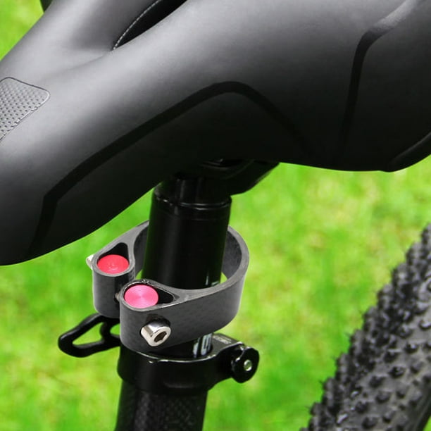 Abrazadera para tija de sillín de bicicleta, abrazadera para tija de sillín de bicicleta Abrazadera para tija de sillín de bicicleta 3K Clip de tubo de asiento Características mejoradas
