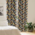 thumbnail image 2 of Ambesonne Citrus Window Curtains, Chamomile Flowers Oranges, Each 28" W x 84" L, Earth Yellow and Laurel Green, 2 of 4