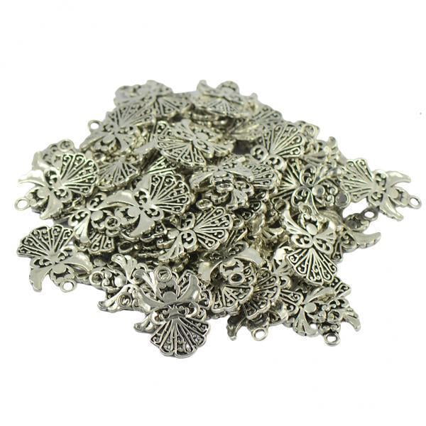 Filigrana Hollow Charms Colgantes DIY Collar Sueltas 20x 50 Unidades Sunnimix Encantos de plata tibetana