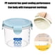 thumbnail image 4 of Caja de almacenamiento de alimentos transparente azul de 600 ml para cocina, cereales, frijoles y nueces, sello hermético, 4 of 5