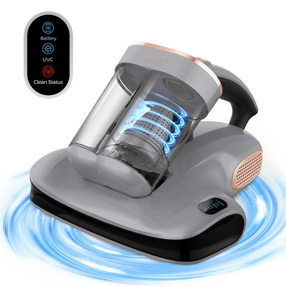 Mattress Vacuum Cleaner, 12Kpa Bed Vacuum Cleaner, UV-C Light & Ultrasonic Heating, Wide Suction Port for Pillows Cribs Sofa,