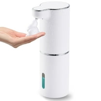 "Soap Dispenser, Automatic Foaming Hand Soap Dispenser 300ml Touchless Foam Soap Dispenser Rechargeable Bathroom Countertop Soap Pump for Kids Xmas Gift"