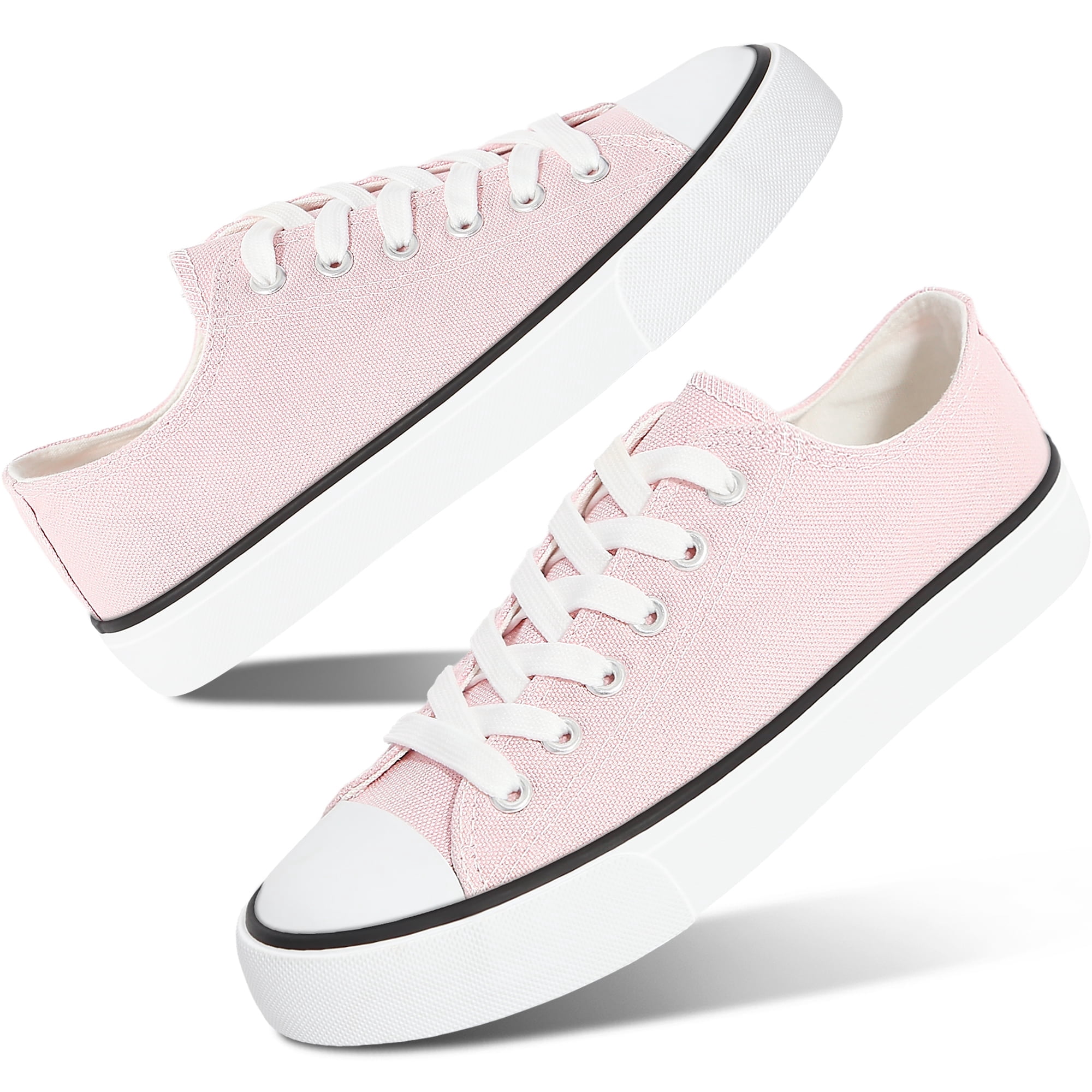 Aomais Women's Canvas Lace-Up Sneakers photo 1