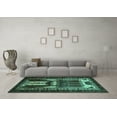 thumbnail image 3 of Ahgly Company Indoor Rectangle Persian Turquoise Blue Traditional Area Rugs, 4' x 6', 3 of 4