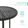 thumbnail image 4 of Best Choice Products 3-Piece Outdoor Wicker Patio Bar Table Bistro Set w/ Barstools, Steel Frame - Brown/Red, 4 of 7