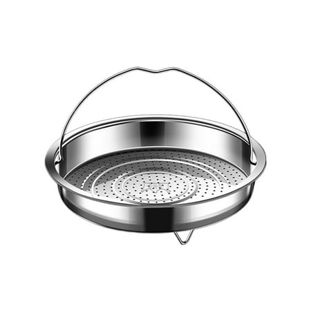 Stainless Steels Food Steamers Basket with Handle Steaming Tray Rice Fruit Washer