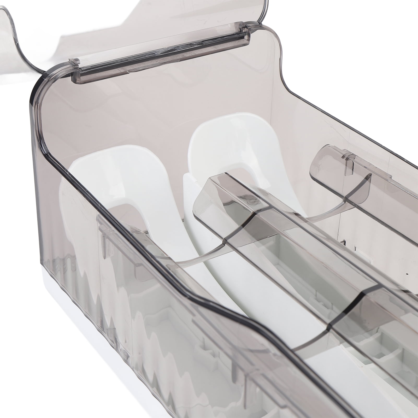 YAHHU Egg Storage Container Rolling Egg Holder Dispenser Organizer Luxurious Grey 12.6 inches / 32 cm [cite: 24]