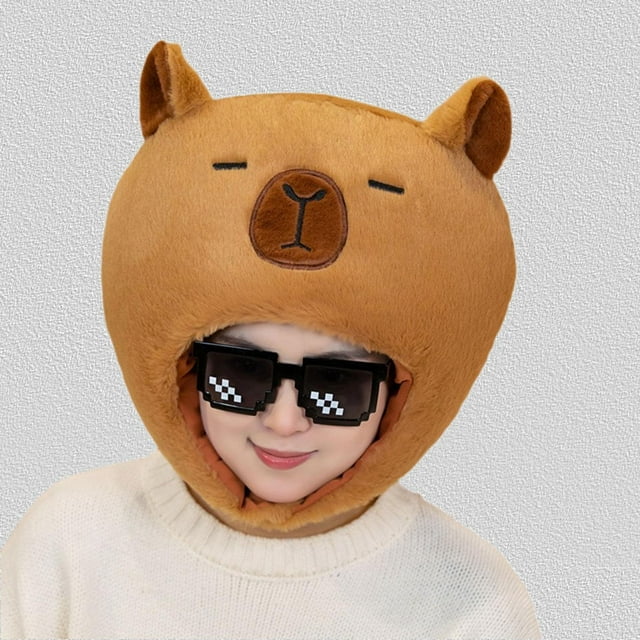 BELOVING Capybara Chapeau Cosplay Accessoire Photo Drôle pour Festival Anniversaire Performance Carnaval