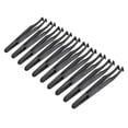 thumbnail image 1 of Unique Bargains Black Plastic Curved Tip Anti-static Tweezers 4.7 Inch Length 10pcs, 1 of 4