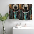 thumbnail image 2 of WYYP Bear Graffiti Art Soft Bath Towel - 2 Pack Kitchen Towels for Kitchens, Bathrooms, Showers 27.5*16in, 2 of 6