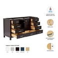 thumbnail image 2 of Ariel Cambridge 66 Inch Single Sink Base Cabinet In Espresso, 2 of 10
