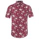 thumbnail image 1 of CamiHawaiaDe PlaEstampado Floral Con Botones ManCorCamiDe Verano PaHombres Borgoña-Estampado Floral Ro56, 1 of 6