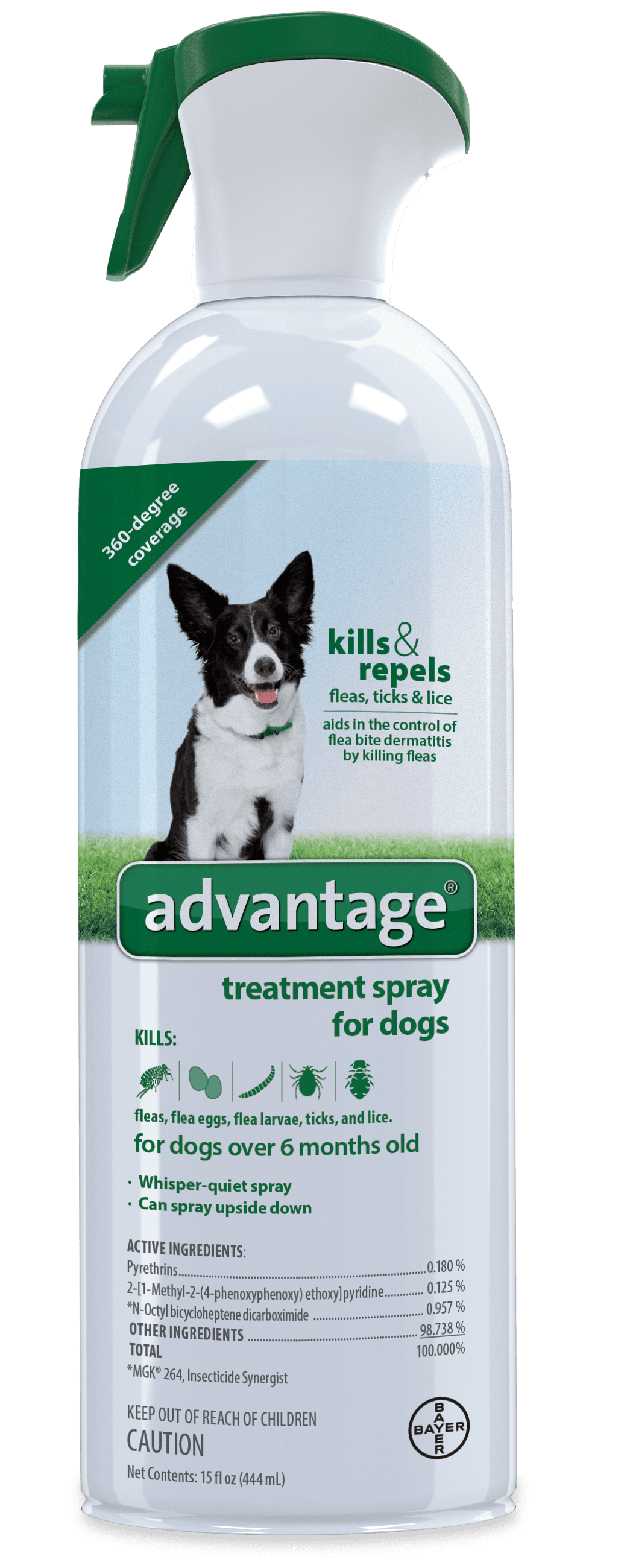 Bayer Advantage Flea Tick and Lice Treatment Spray Dog and Puppy, 15 Oz - Walmart.com