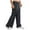 Black, variant on Mens Tear Away Pants Loose Fit Easy Care Side Snap Open Post Surgery Breakaway Pants Men