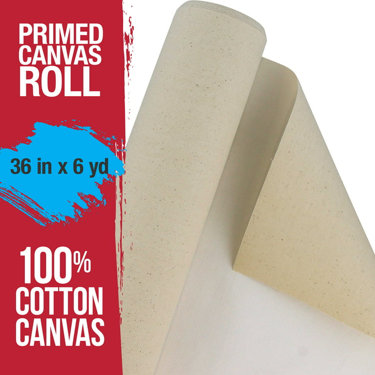 140cm wide fine texture painting smooth primed canvas roll