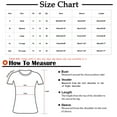 thumbnail image 3 of ATOYSOY Women's Short Sleeve T Shirts Pleated Loose Tops Irregular V Neck Button Pullover Color Block Tees Trendy Retro Causal Workout Comfy for Girls Yellow XL, 3 of 6
