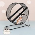 thumbnail image 3 of Roue de Hamster en Métal avec Support, Roue de Hamster Silencieuse pour Course, Facile à Utiliser, 3 of 5