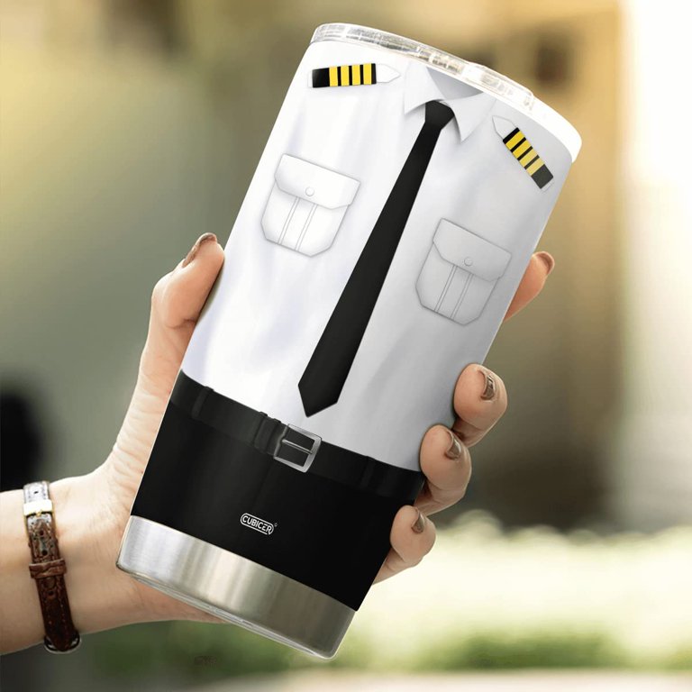 Pilot Insulated Mug Cup Aviation Airline Coffee Tumblers Helicopter Airplane  Tumbler Gifts For Men Women Birthday Retirement Stainless Steel 20 Oz Funny  Home Travel Mugs - Walmart.com