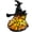 USB Style 16cm #065, variant on Halloween Witch Lamp, 5.9" Inspired Witch Hat Lamp, Gothic Spooky Witches Decor with Holding Lantern, Spooky Decorative Standing Night Light, Halloween Party Lighting Decorations Indoor