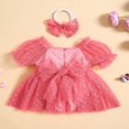 thumbnail image 3 of Joli Body en Tulle à Imprimé Cœur pour Bébé Fille avec Bandeau, 3 of 9