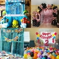 thumbnail image 2 of Cortina de seda de lluvia ligera 1*2M lluvia seda accesorios de cumpleaños decoración borla flor fondo fiesta fondo láser lluvia seda, 2 of 5
