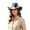 Z70-Grey, variant on Dye Denim Patchwork Cowboy Hat for Women Men Western Wide Brim Party Hat Sun Protection Holiday Beach Hiking Cap