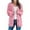 Pink, variant on Womens Casual Solid Color Pattern Button Up Cardigan Knit Sweater Coat Lightweight Breathable Hemp Texture Womens Tops Beige,S