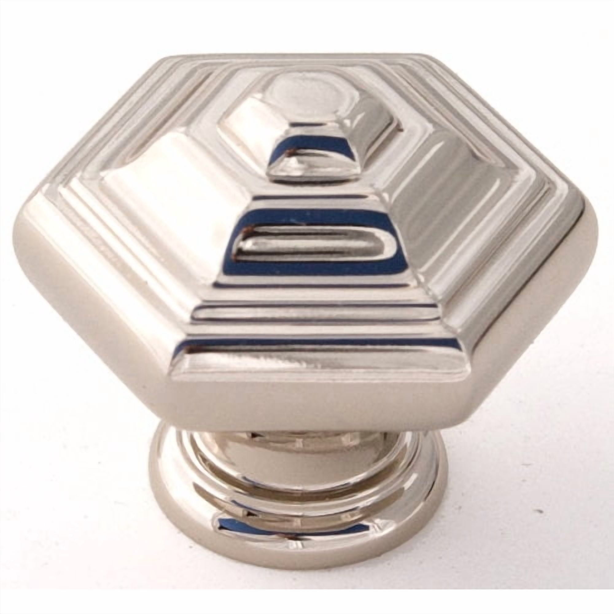 Alno A1530-PB Geometric 1-1/4" Cabinet Knob Polished Brass
