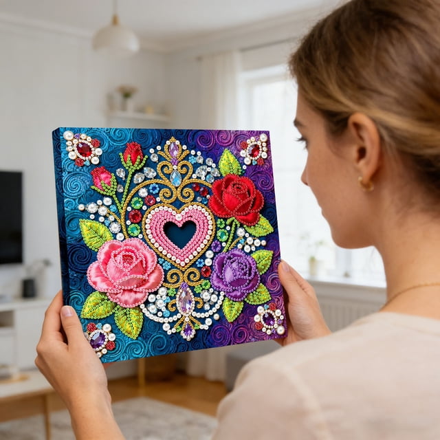 DIY Pearl Painting With Pearl Beads Art Craft For Adult Beginners Display For Tabletop And Wall Home
