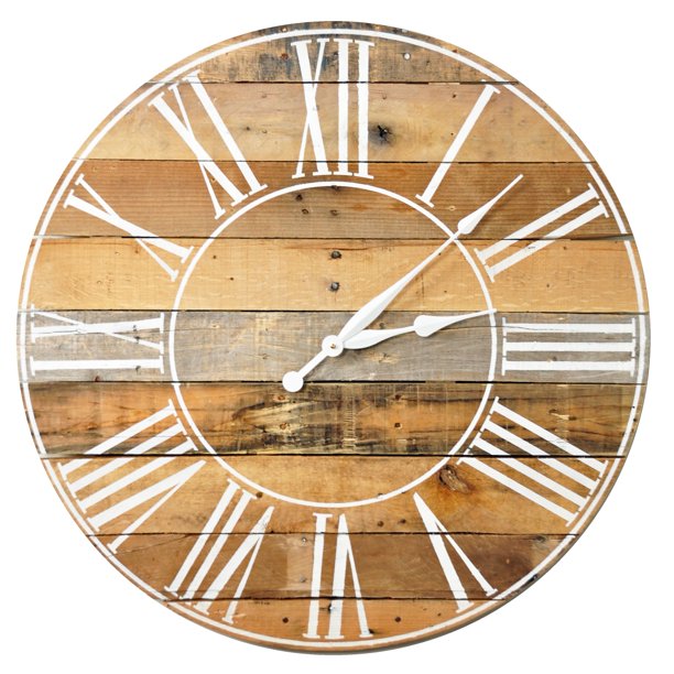 Reclaimed Barnwood 30 Inch Wall Clock