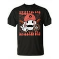thumbnail image 2 of SR Groovy Softball Baseball Dad Daddy Hippie Face Fathers Day T-shirt, 2 of 5
