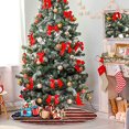 thumbnail image 3 of Faldón de árbol de Navidad de Dussdil, bandera estadounidense pintada en estilo antiguo, 3 of 6