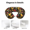 thumbnail image 4 of Daiia Mushrooms And Fern Stems Pattern Travel Pillow 100% Pure Memory Foam Travel Neck Pillow, Airplane Pillow U-Shaped Neck Pillow Ergonomic Travel Pillow, 4 of 8