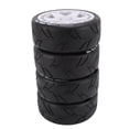 thumbnail image 1 of 4PCS RC Rally Tires, 17mm Rugged Plastic 1/8 RC Car Wheel Tyres for Entertainment, 1 of 7
